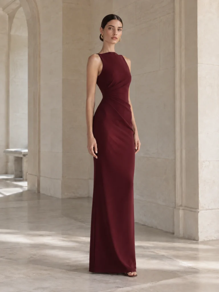 Obsidian Halo Column Dress alternate view