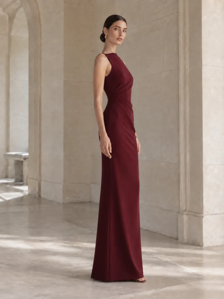 Orbit Oxblood Evening Dress alternate view